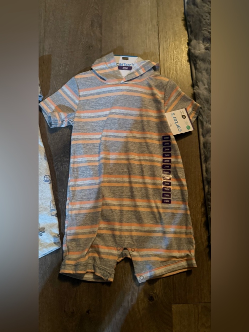 Boys. Carter's. Short Sleeve Rompers. 3 of them. - Picture 4 of 7